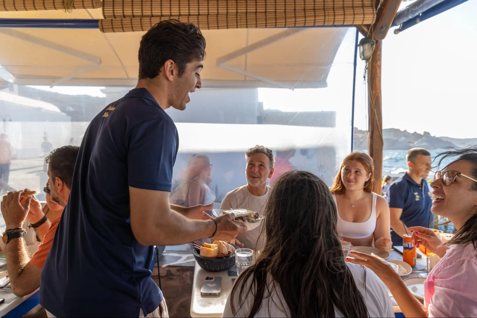 Christophoros serving food