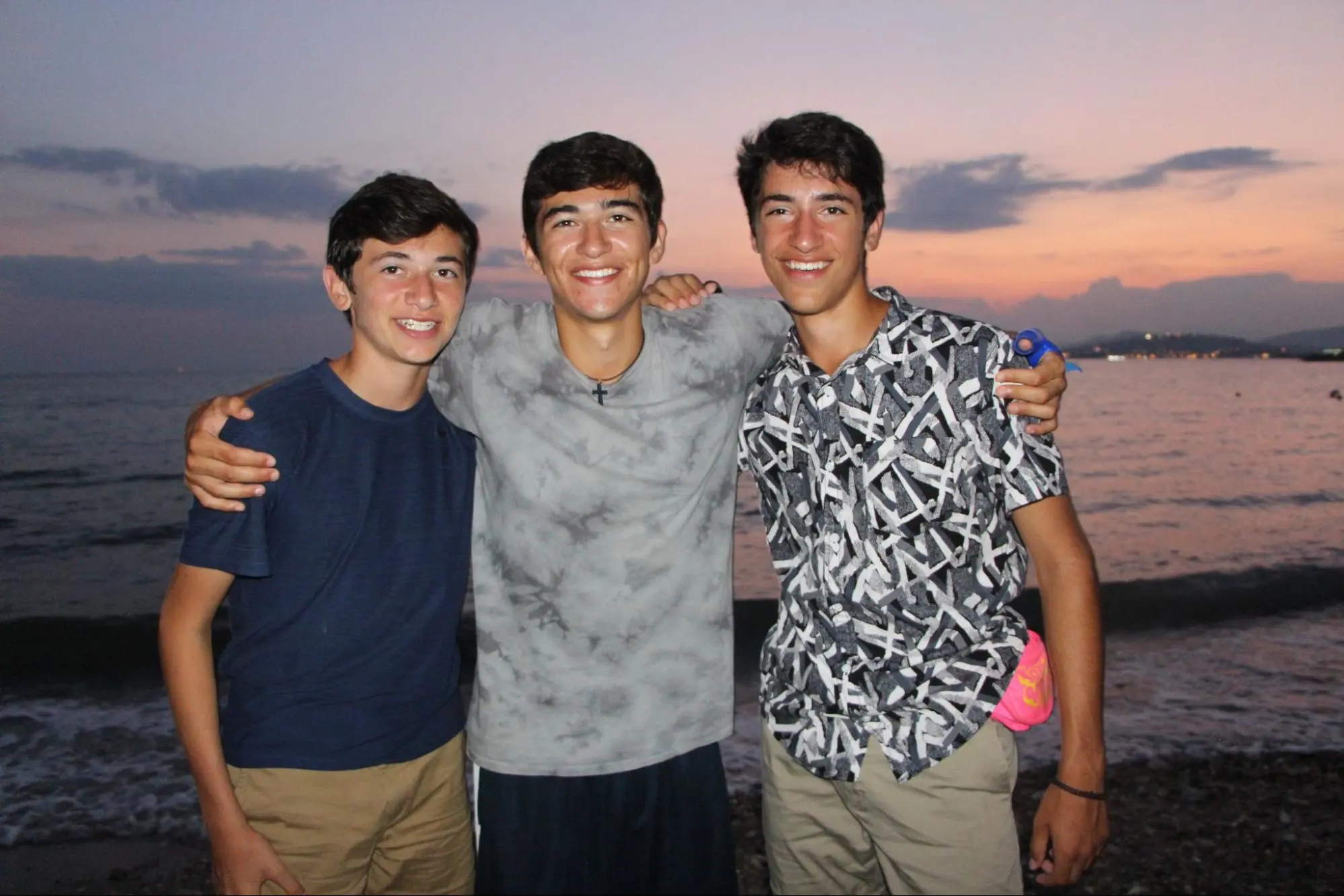 IV is an experience that unites us with thousands of Greek Americans worldwide. From left to right: Nick Benis, Chris Benis and Alexandros Benis in 2018.