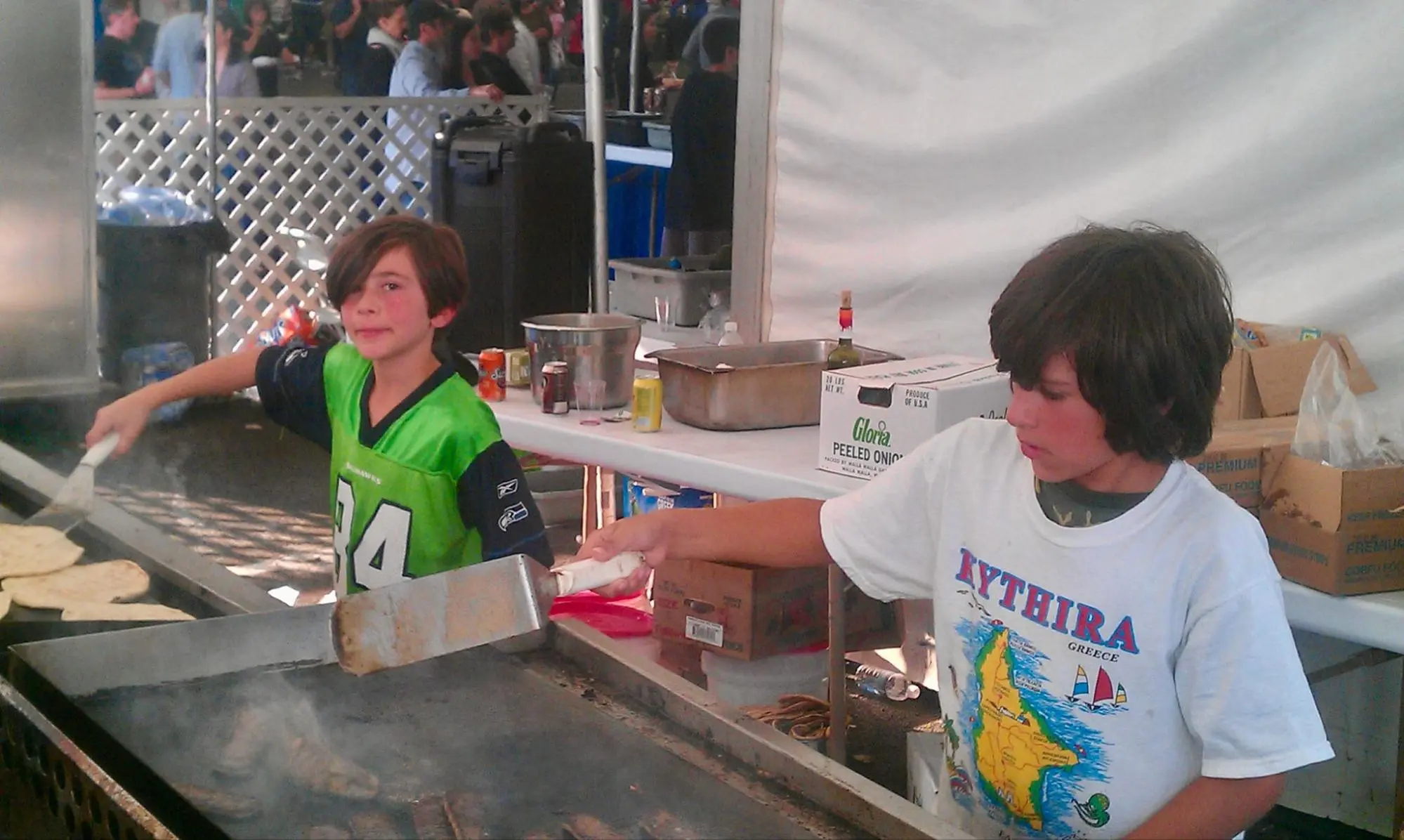 Children working Greek Fest